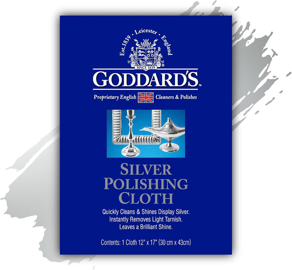 Silver Polishing Cloth, Silver Cleaner & Tarnish Remover, 1 Pack