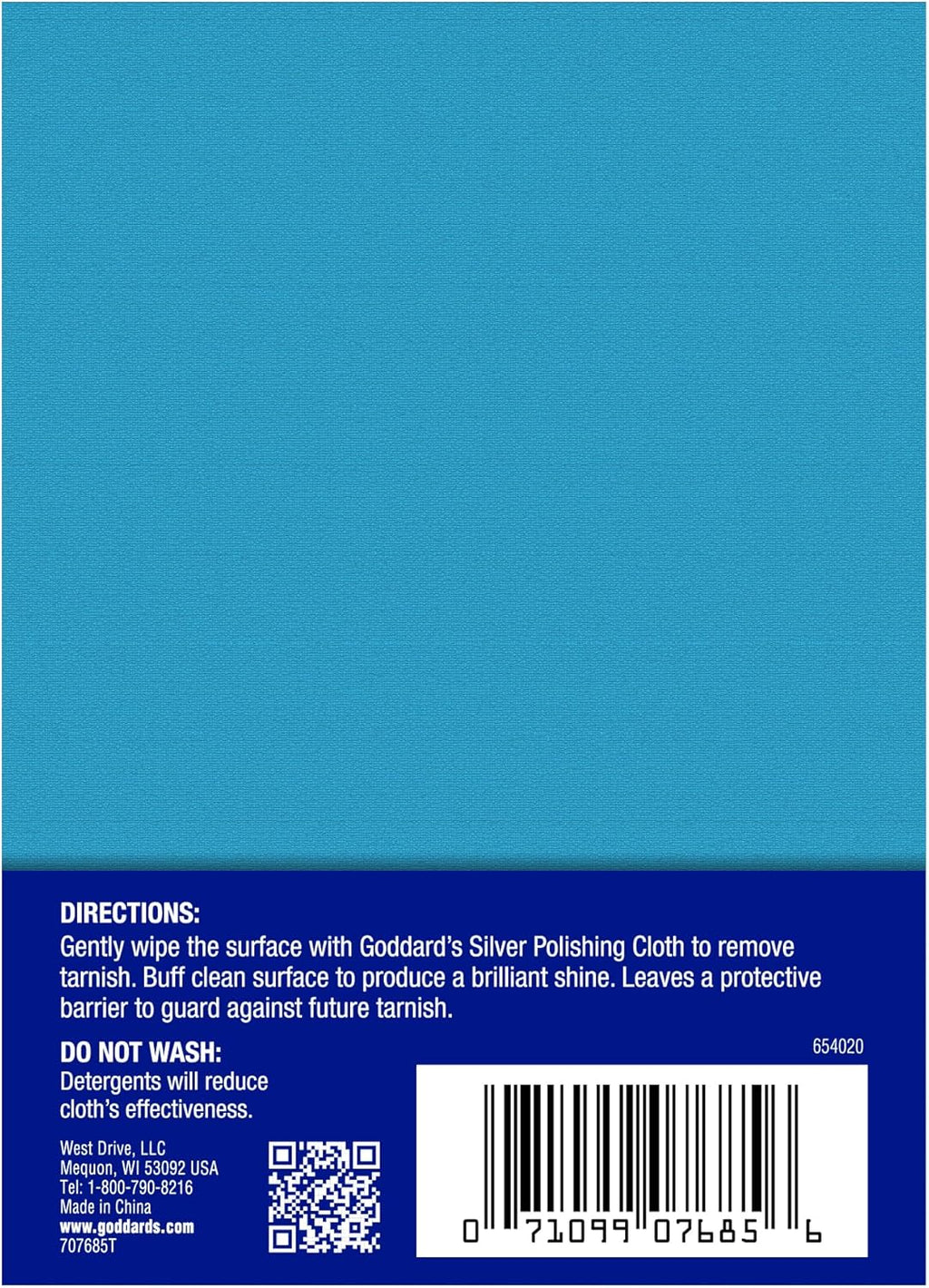 Silver Polishing Cloth, Silver Cleaner & Tarnish Remover, 1 Pack