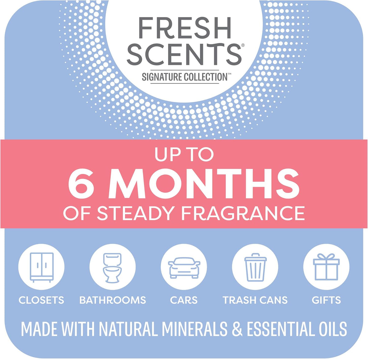 Fresh Scents Baby Powder Scented Sachets 6 Pack